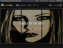 Tablet Screenshot of customartgallery.com